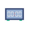 Unique Digital Wall Clock Icon Royalty Free Stock Photo