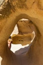 Unique Fairy Chimneys rock formation Cappadocia Turkey Royalty Free Stock Photo