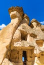 Unique Fairy Chimneys rock formation Cappadocia Turkey Royalty Free Stock Photo