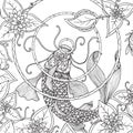 unique fish pattern design. Vector illustration decorative design