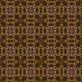 Unique flower motifs on Javanese batik design with dark brown color design