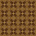 Unique flower pattern on Bantul batik design with olive brown color design