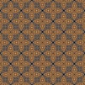 Unique flower pattern on Indonesian batik with soft brown color design