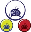 Unique Game Controller Icon Vector Art Royalty Free Stock Photo
