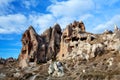 Unique geological formations in Cappadocia, Turkey Royalty Free Stock Photo