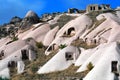 Unique geological formations in Cappadocia, Turkey Royalty Free Stock Photo