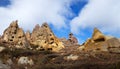 Unique geological formations in Cappadocia, Turkey Royalty Free Stock Photo