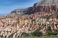 Unique geological formations in Cappadocia, Turkey Royalty Free Stock Photo