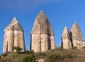 Unique geological formations in Cappadocia, Turkey Royalty Free Stock Photo