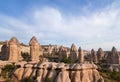 Unique geological formations in Cappadocia, Turkey Royalty Free Stock Photo