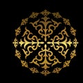 Unique golden mandala Royalty Free Stock Photo