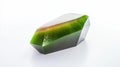 Unique Green Crystal with a Gradient Color Effect Royalty Free Stock Photo