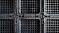 The unique gridlike pattern of this crates textured plastic creates a geometric and modern aesthetic Royalty Free Stock Photo