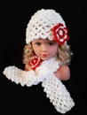 Unique Hand crocheted hat and scarf set.