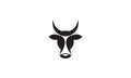 Unique head dairy cows logo vector symbol icon design illustration