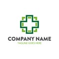 Unique healthcare and medical logo template