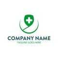 Unique healthcare and medical logo template