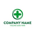 Unique healthcare and medical logo template