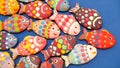 Unique Homemade Colorful Christmas cookies collection , Gingerbread in the shape of fish