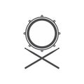 Unique icon of drum