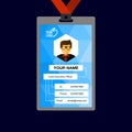 Unique identity card design template collection.