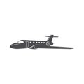 Minimalist and interest private jet Royalty Free Stock Photo