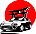 Unique Japanese Cars Logo Toyota Supra MK4 JDM