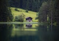 Unique lake Fernsteinsee in Austria