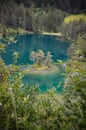 Unique lake Fernsteinsee in Austria