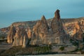 The unique landscape of volcanic tuffs.