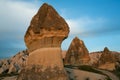 The unique landscape of volcanic tuffs.