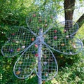 Locks on special heart shaped grid beneed River Wupper in Leichlingen, Germany. Celebrating everlasting love with latching lock.