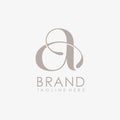 Unique letter A monogram logo company and icon business