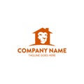 Unique lion logo template. vector. editable Royalty Free Stock Photo