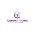 Unique lion logo template. vector. editable Royalty Free Stock Photo