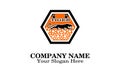 Creative unique logo design tiger Royalty Free Stock Photo