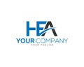 Unique Logo HFA Letter Icon Modern Design Royalty Free Stock Photo