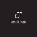 Unique logo letter J and P can be used for business, unique simple, elegant logo, can editable with an eps file