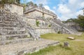 The unique Mayan ruins of Ek Balam, known for its well-preserved stucco facade of an earth monster