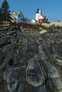 Unique Metamorphic Rock Formations Lead to Maine Lighthouse