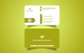 Unique minimalistic modern corporate business card design template