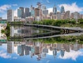 Unique mirror view and reflection of Philadelphia Royalty Free Stock Photo