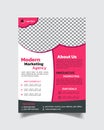 Unique modern trendy quality full corporate business flyer design template