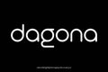 Unique modern typeface display font vector design Royalty Free Stock Photo