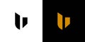 Luxury and modern U logo design Royalty Free Stock Photo