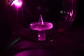 Mouse scroller wheel with pink lighting effects photo