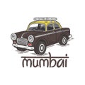 unique mumbai taxi Royalty Free Stock Photo