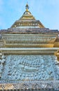 The outstanding chedi of Wat Phan Waen temple, Chiang Mai, Thailand