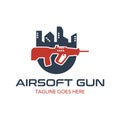 Unique and original airsoft gun logo template