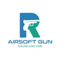 Unique and original airsoft gun logo template